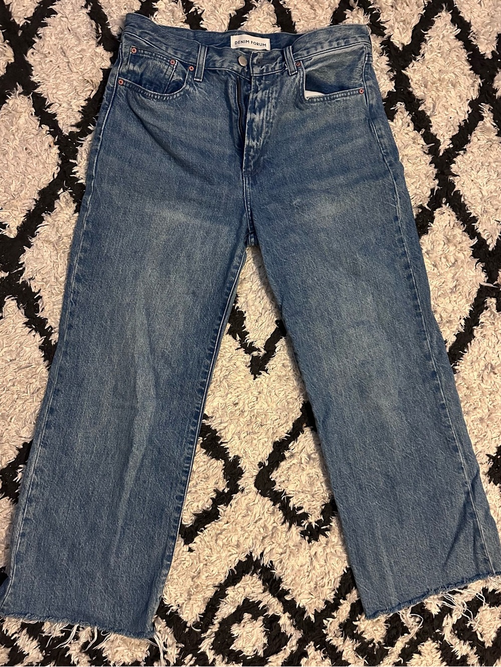 Denim Forum from Aritzia the Farrah hi-rise wide leg size 29
